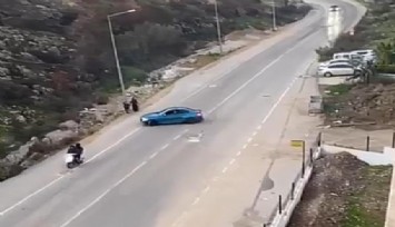 Anne ve çocuğunu tehlikeye atan maganda yakalandı