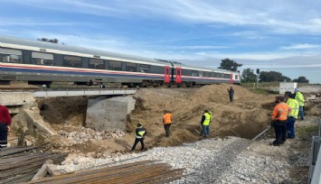 Aydın'da menfez çalışması nedeniyle durdurulan tren seferleri başladı