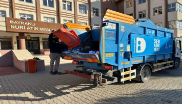 Bayraklı’dan geri dönüşüme 1 yılda 650 ton atık