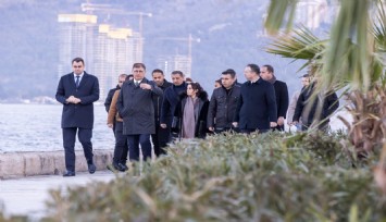 Cemil Tugay Kordon’daki çalışmaları inceledi Kordon daha güvenli, yeşil ve konforlu olacak