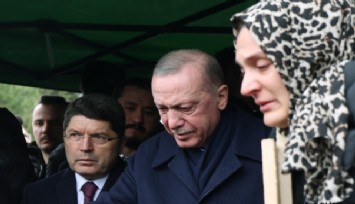 Cumhurbaşkanı Erdoğan, yangında hayatını kaybeden Gültekin ailesinin cenazesine katıldı