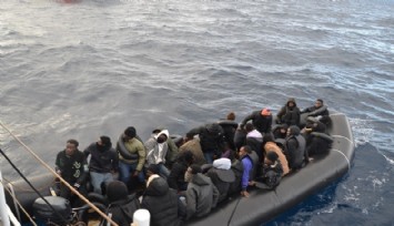 Foça'da 32 düzensiz göçmen yakalandı, 29'u kurtarıldı