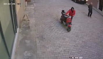 İzmir'deki motosiklet hırsızı polisten kaçamadı