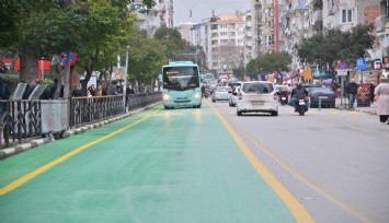 Manisa'da kırmızı yol yerine yeşil yol