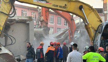 Uşak'ta enkaz altında kalan operatörün cansız bedenine ulaşıldı
