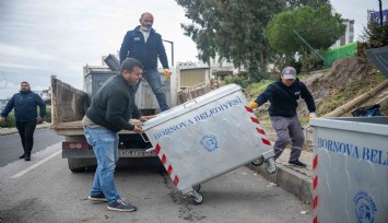 Bornova’ya 1000 yeni çöp konteyneri