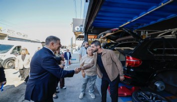 Cemil Tugay'dan esnaf ziyareti: 6. Sanayi Sitesi turu