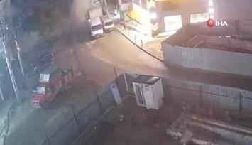 Gebze'deki binanın çökme anı ortaya çıktı