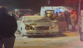 Eşiyle kavga etti, arabasını ve kendisini ateşe verdi