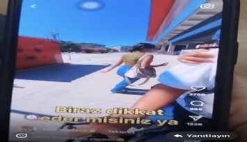 İzmir'de yayaları korkutan sürücü yakalandı