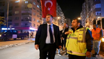 Bornova’da gece mesaisi