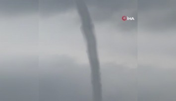 Bozburun’da korku dolu anlar: Hortum cep telefonuyla kaydedildi