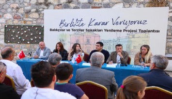 Çeşme'de Balıkçılar ve Terziler Sokağı yenileniyor