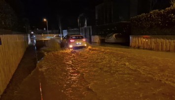 Bodrum'u su bastı