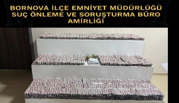 Bornova’da kapıcı dairesinde 29 bin uyuşturucu hap ele geçirildi
