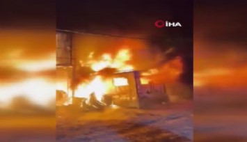 Hatay’da korkutan yangın: İşçilerin kaldığı konteyner alevlere teslim