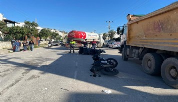 İki motosiklet çarpıştı: 1  can kaybı, 1 yaralı
