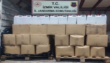 İzmir'de etil alkol operasyonu: 860 litre ele geçirildi