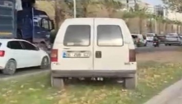 İzmir’de orta refüjü kullanan sürücüye ceza