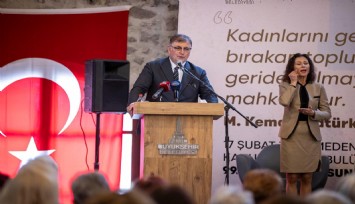 Başkan Tugay: Kadına yönelik şiddet son bulmadan medeniyetten söz edemeyiz