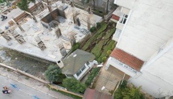 Beylikdüzü’nde inşaat sırasında bir binanın istinat duvarı çöktü