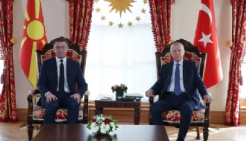Cumhurbaşkanı Erdoğan, Kuzey Makedonya Başbakanı Mickoski’yi kabul etti