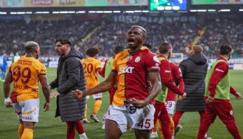 Galatasaray, Rize'de Osimhen ile güldü: 1-2