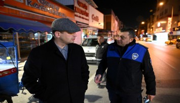 Başkan Eşki’den sağlıklı gıda için gece mesaisi