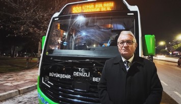 Denizli'de gece seferleri ile kesintisiz ulaşım başladı
