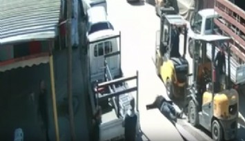 Edirne'de forklift kazasında 1 kişi feci şekilde hayatını kaybetti