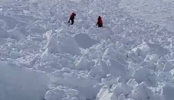 Erciyes’te çığ düştü: Kayak yapan kişi son anda kurtuldu