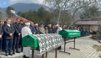 Fethiye’de evde çıkan yangında ölen karı koca yan yana defnedildi