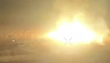 Kursk bölgesindeki gaz tesisi alev topuna döndü