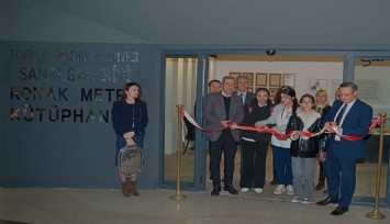 Bin 300 kitaplık kütüphane Konak Metro İstasyonu’nda açıldı