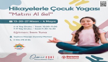 Bornova Belediyesi’nden miniklere özel yoga etkinliği