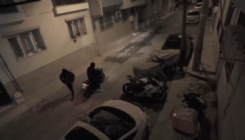 Buca'da motoru değil hız göstergesini çaldılar: O anlar kamerada
