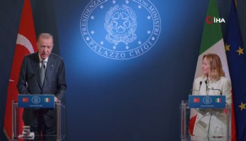 Cumhurbaşkanı Erdoğan: ''İtalya ile ticaret hedefimizi 40 milyar dolar olarak belirledik''