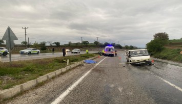 Emekli Okul Müdürü kazada hayatını kaybetti