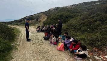 İzmir'de 17 güzensiz göçmen yakalandı