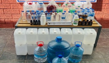 İzmir’de kaçak alkol operasyonu: 8 bin 223 litre etil alkol ele geçirildi
