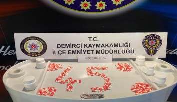 Manisa'da uyuşturucu operasyonu: 254 adet uyuşturucu hap ele geçirildi