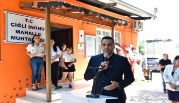 Çiğli'de cumhuriyet ışığını taşıyan mahalle kütüphanesi açıldı