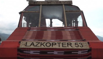 Rizeli’nin dağ başına yaptığı ‘Lazkopter’ ilgi odağı oldu