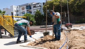 Balçova’da park yenileme ve çevre düzenleme mesaisi