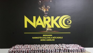 Bergama'da 5 bin 990 uyuşturucu hap ele geçirildi