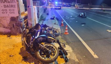 Bodrum’da feci kaza: Motosikletler birbirine girdi