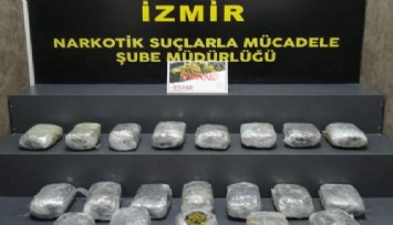 İzmir’de zehir tacirlerine darbe: 11 kilo skunk yakalandı