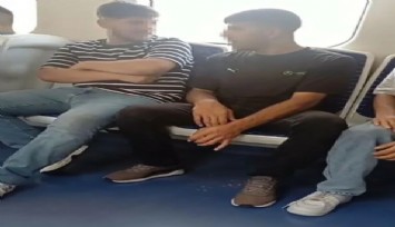 Kalabalığa aldırmadan İZBAN’da sigara içti, o anlar kamerada