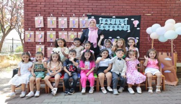 Konaklı minikler karne sevinci yaşadı