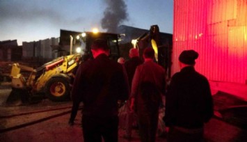 Kütahya’da tahta palet üretimi yapan atölyede yangın